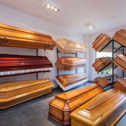 3 Different types of burial caskets