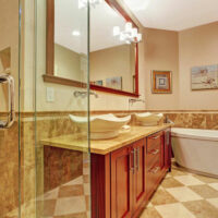 An assortment of various bathroom cabinet styles